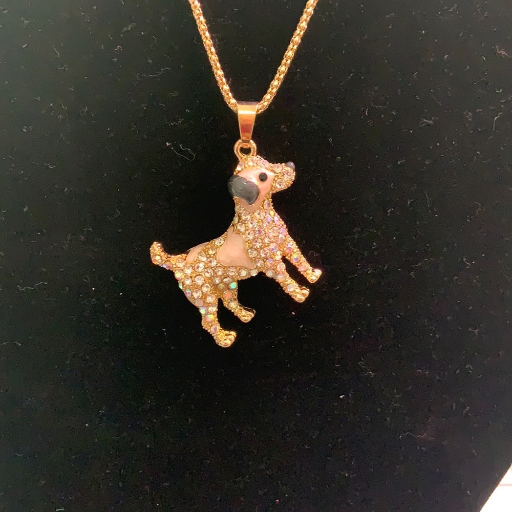 BOGO Dog Rhinestone Necklace